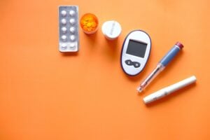 devices to check diabetes causing an unhealthy gut